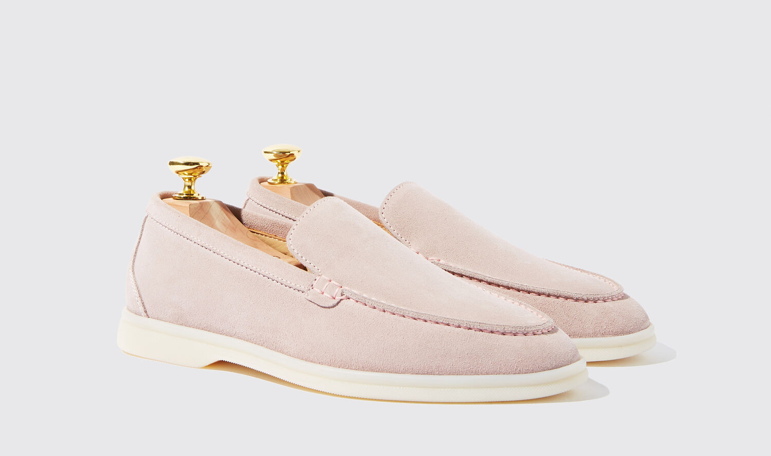 Shop Scarosso Ludovica Rosa Scamosciata - Woman Loafers Pink In Pink - Suede
