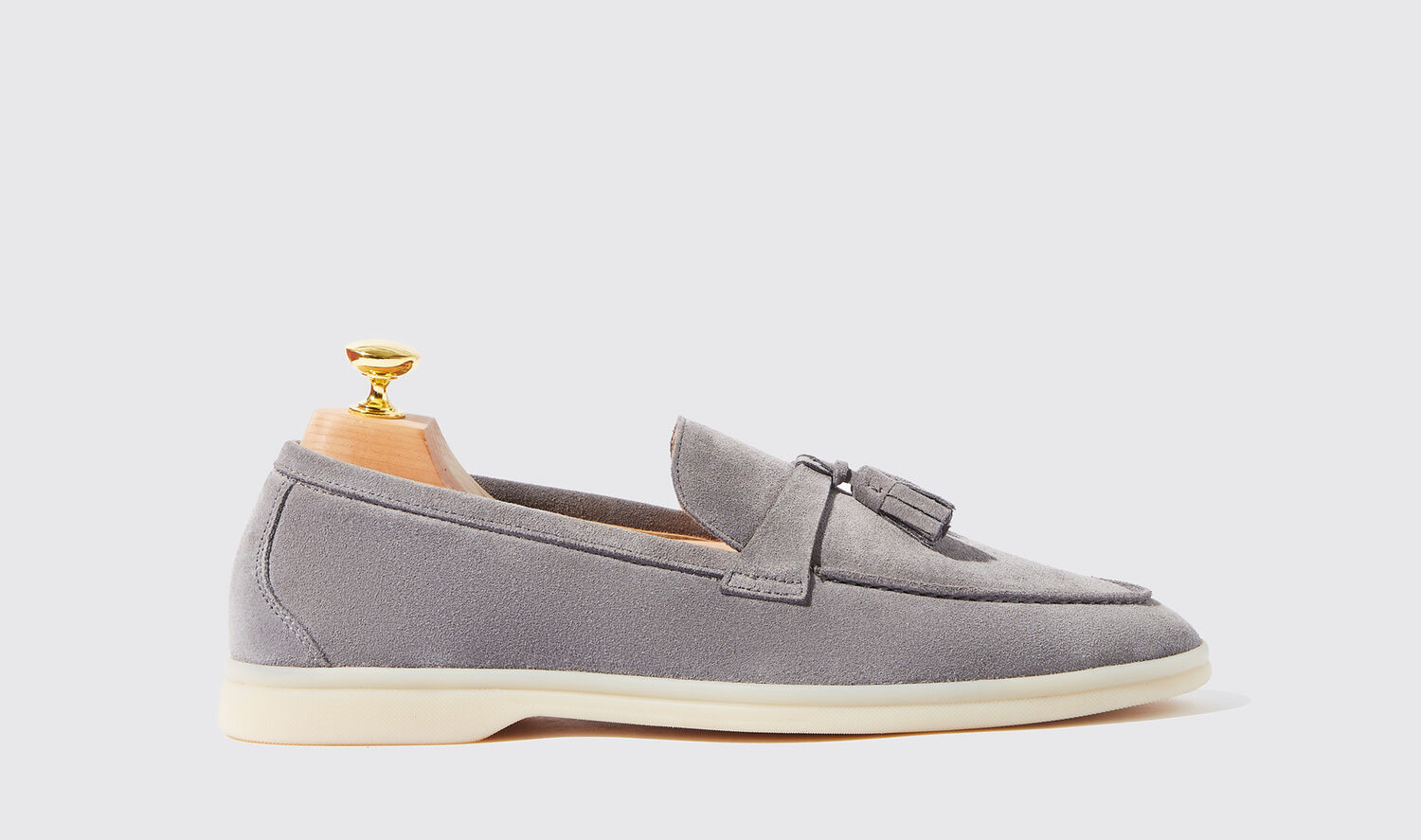 Scarosso Loafers Leandro Grigio Scamosciato Suede Leather In Grey - Suede