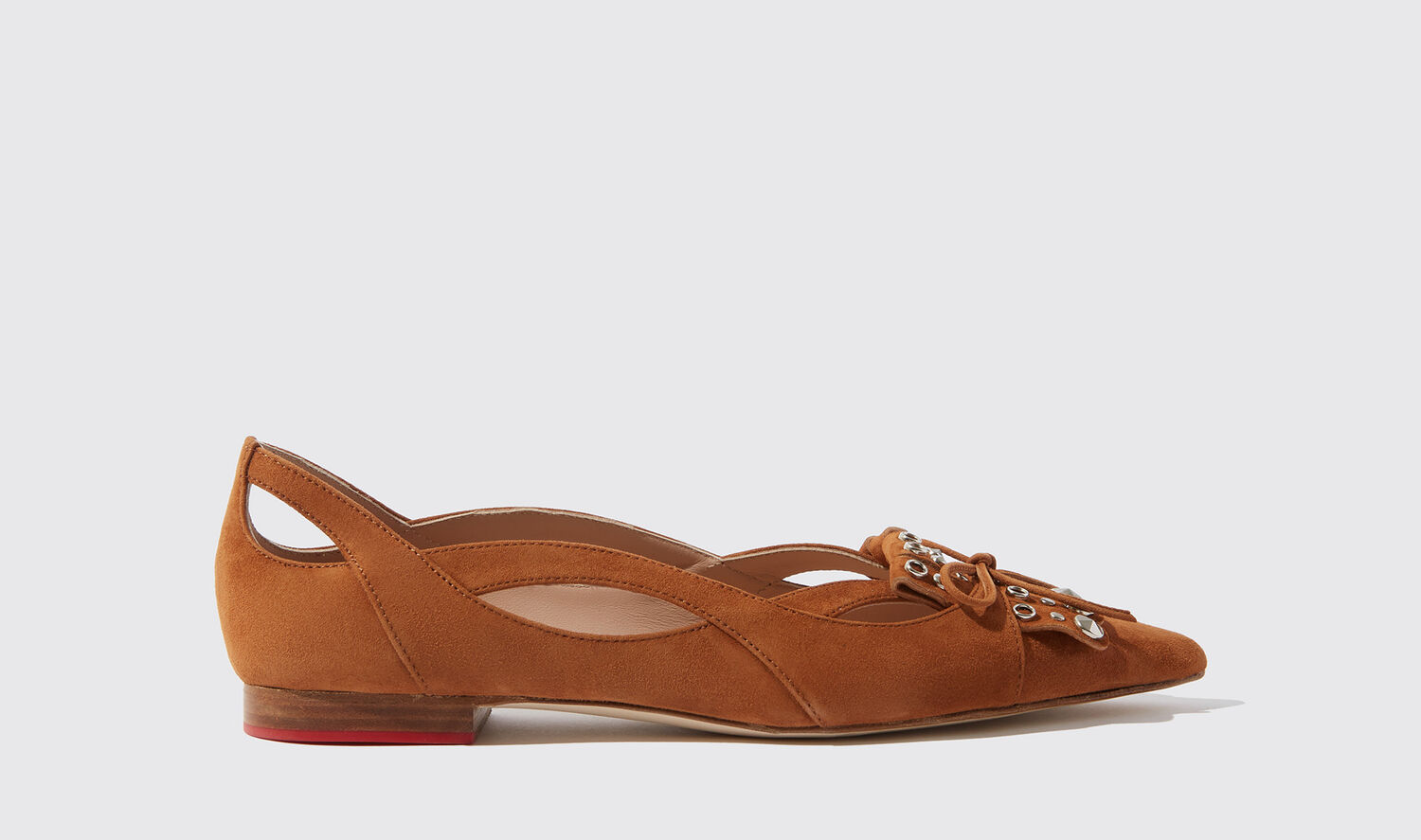 Scarosso Spicy Ballet Sunflower Suede Leather In Brown - Suede