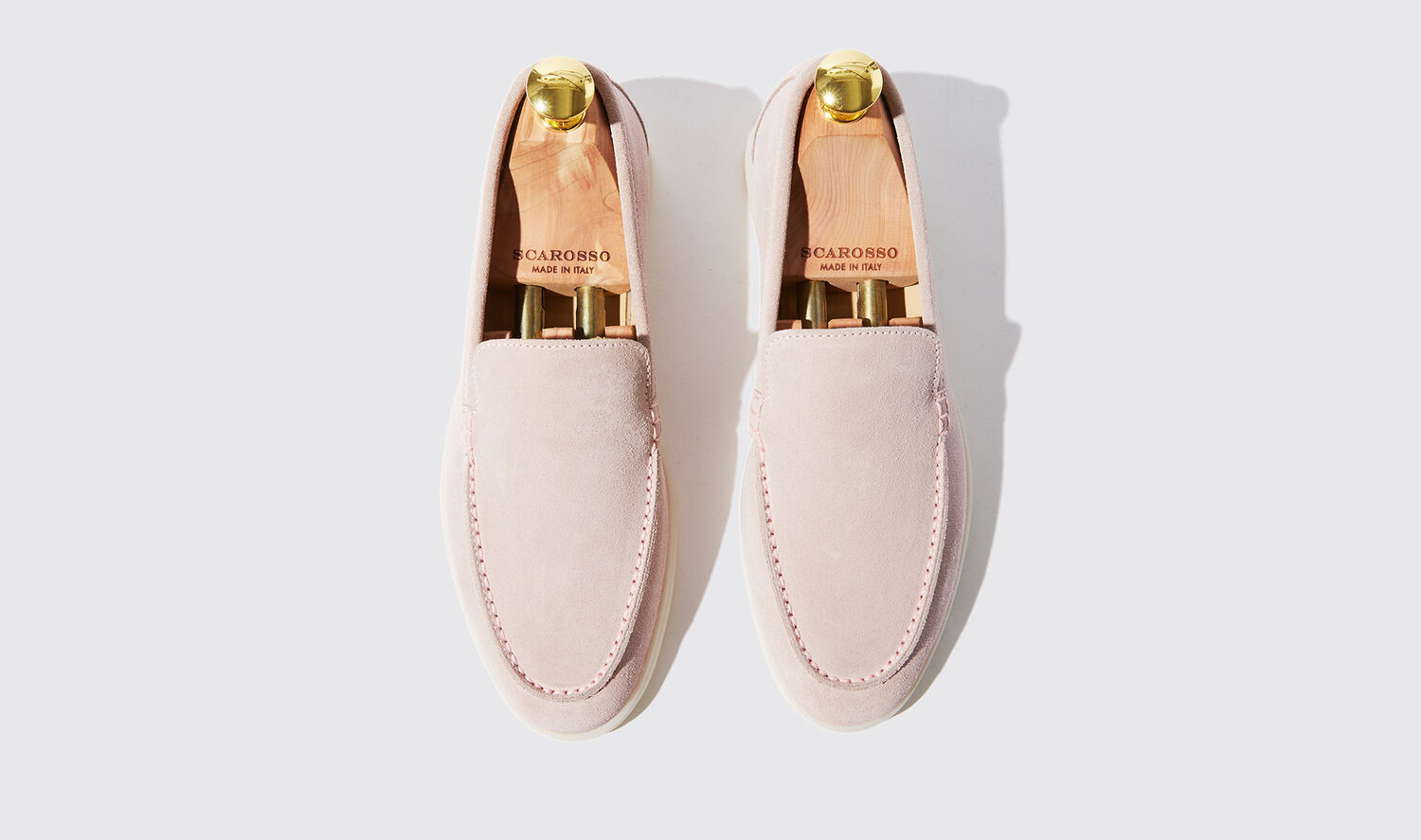 Shop Scarosso Ludovica Rosa Scamosciata - Woman Loafers Pink In Pink - Suede