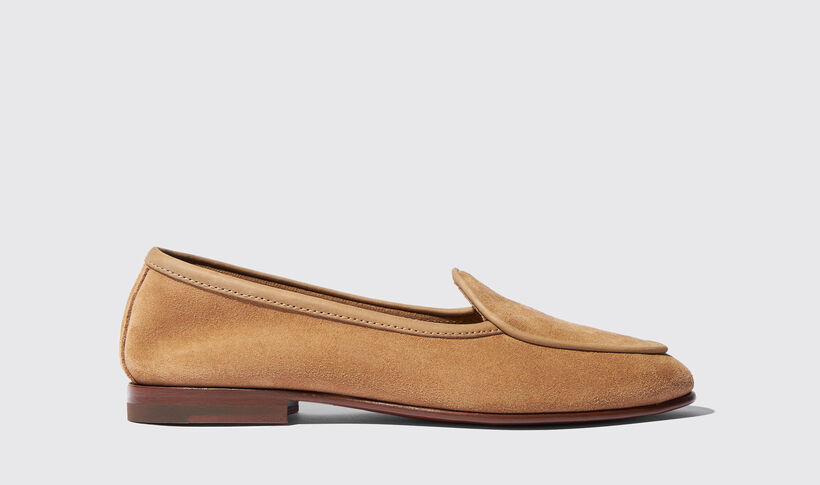Nele Brown Suede Loafers for Women | Scarosso®