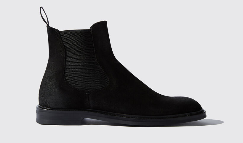 fyrretræ Sophie Landskab Hunter Black Chelsea Boots for Men | Scarosso®