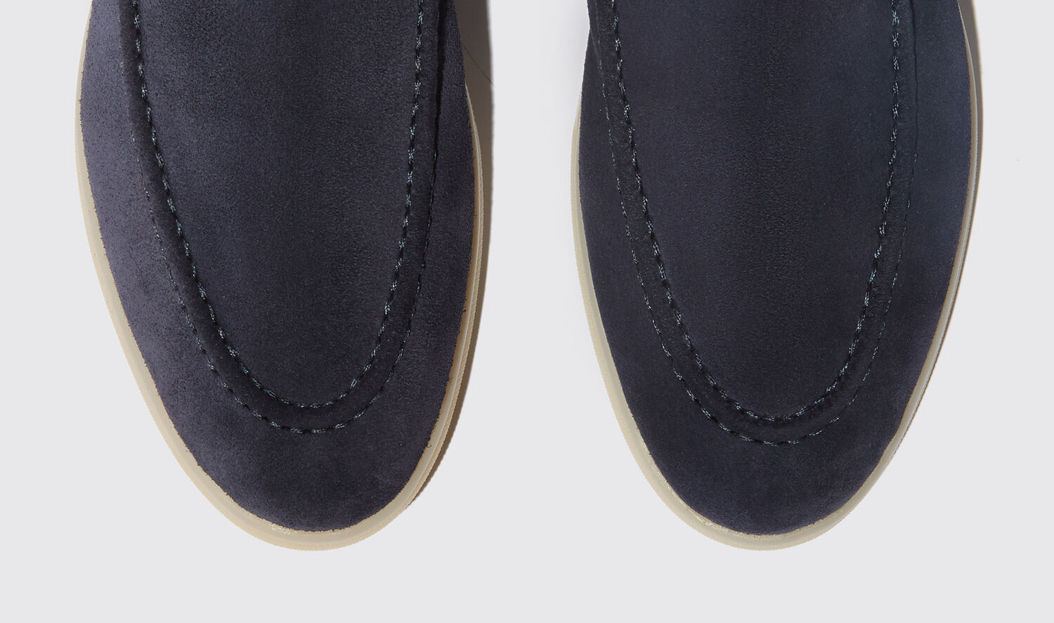 Shop Scarosso Eugenia Blu Scamosciata - Woman Chelsea Boots Blue In Blue - Suede Leather
