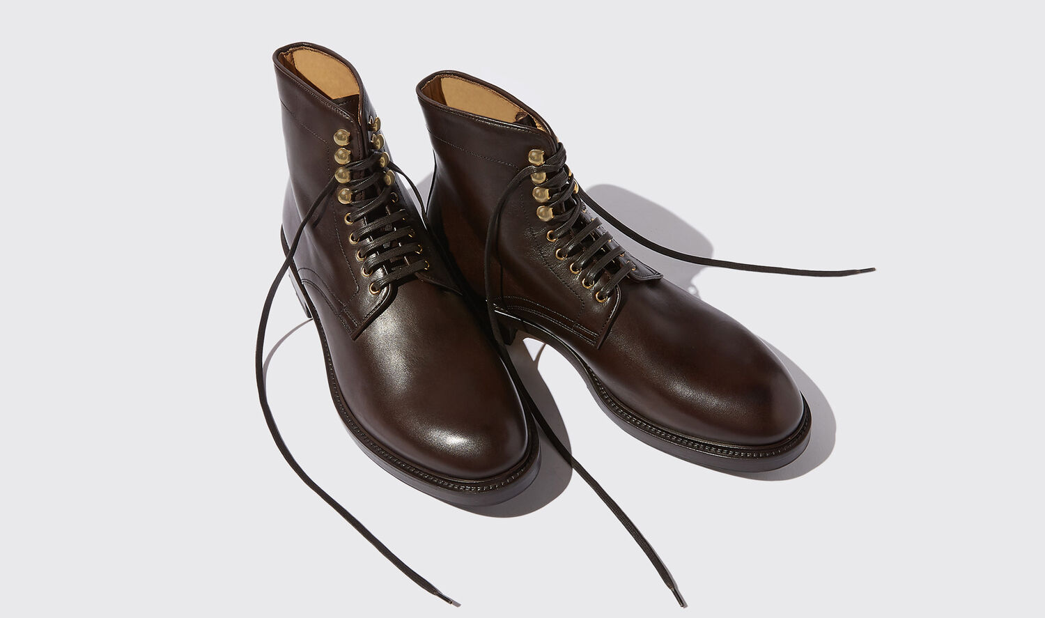 Shop Scarosso William Ii Brown - Man Last Chance Brown In Brown - Calf