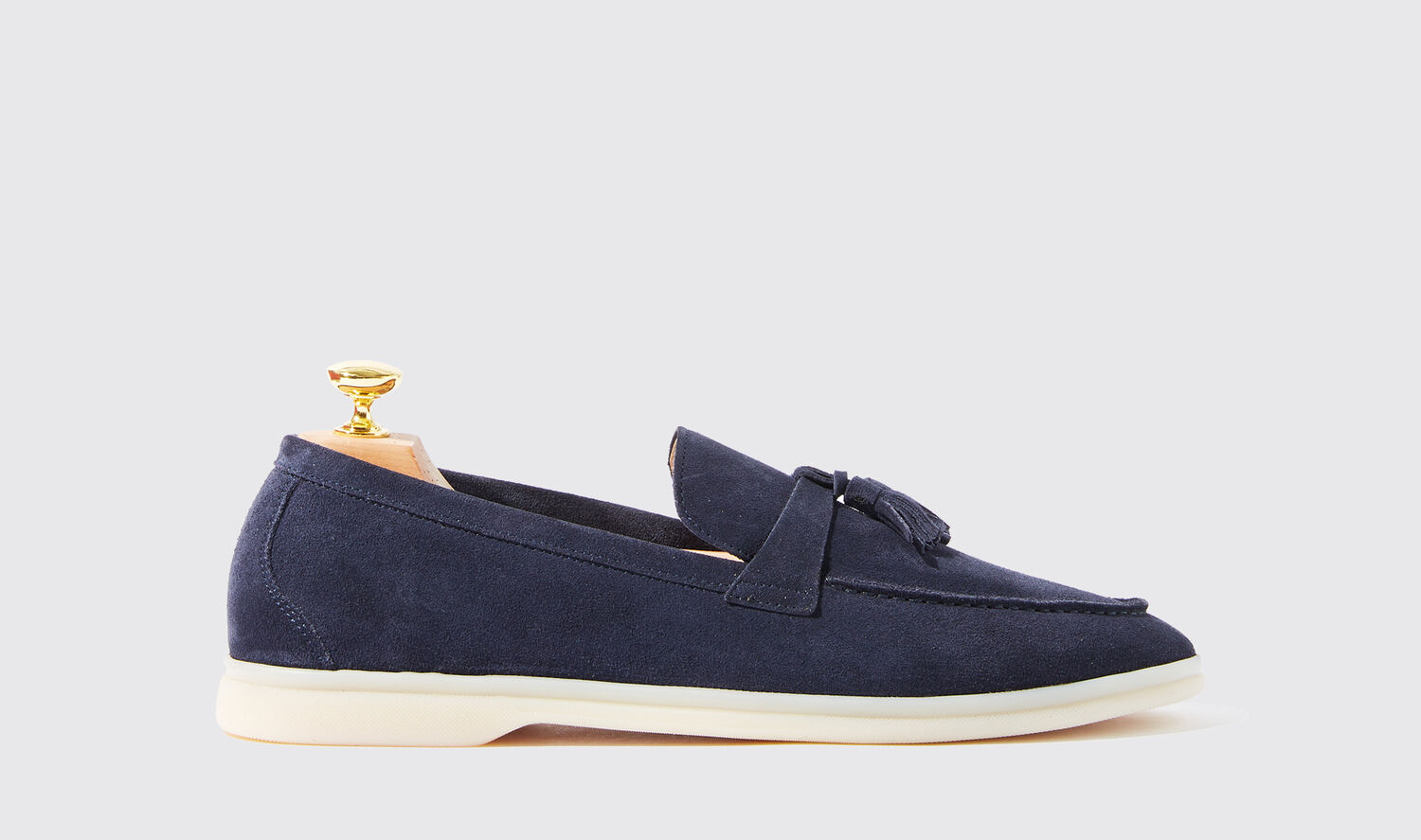 Scarosso Loafers Leandro Blu Scamosciato Suede Leather In Blue - Suede