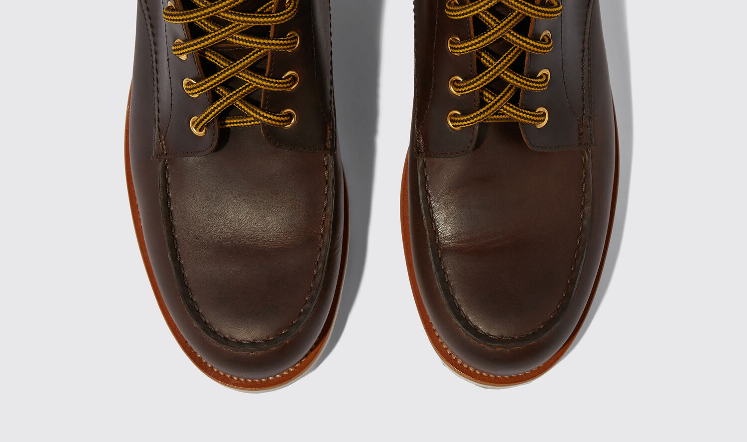 Shop Scarosso Jake Brown - Man Boots Brown In Brown - Calf