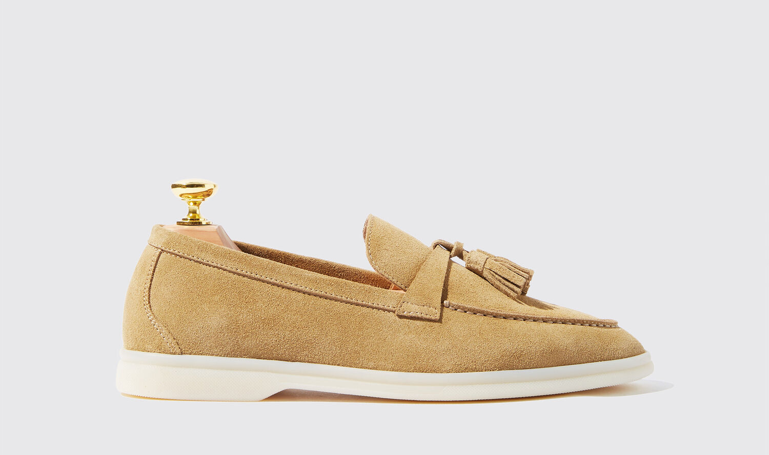 Scarosso Loafers Leandra Beige Scamosciata Suede Leather In Beige - Suede