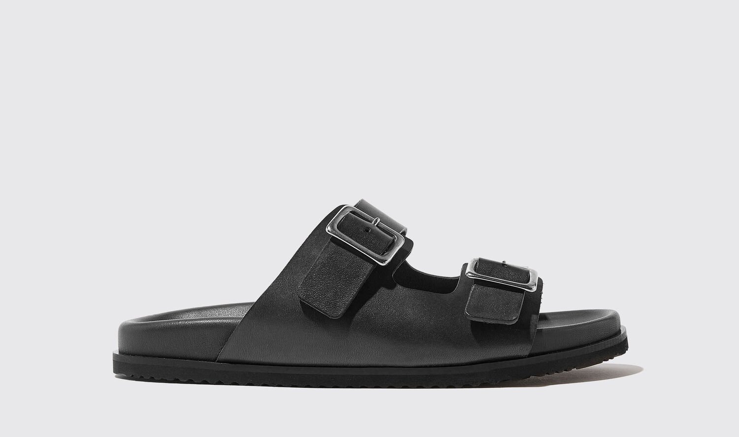 Scarosso Sandals Lavina Nera Calf Leather In Black - Calf