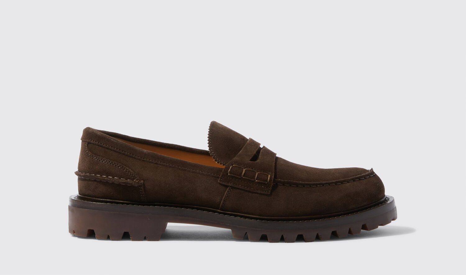 Scarosso Wooster Ii Loafers In Brown - Suede