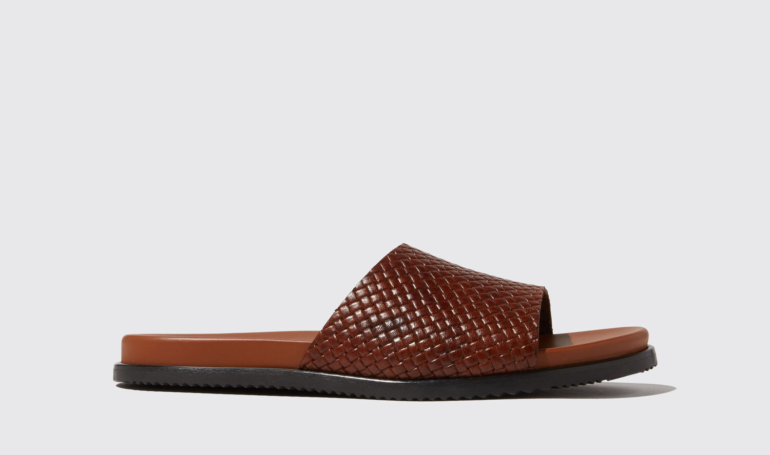 Scarosso Tito Sandals In Cognac - Calf Leather