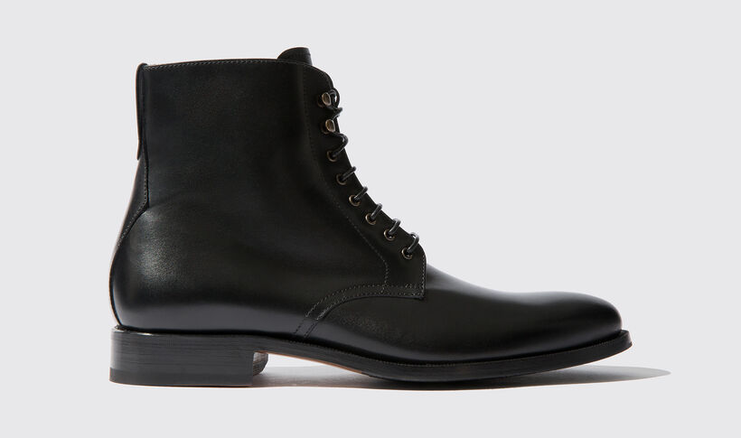 Men's Black Laced boots - Gregorio | Scarosso