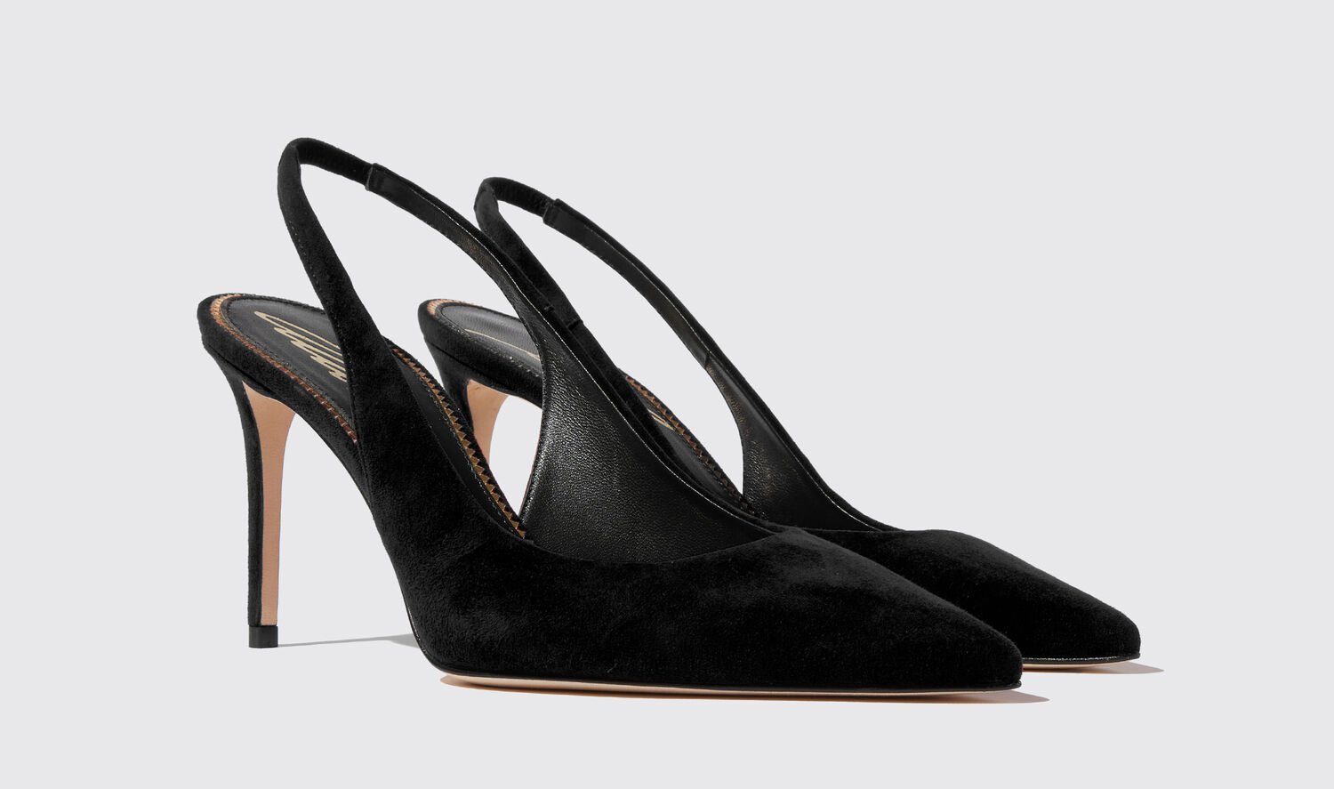 Shop Scarosso Sutton Black Suede - Woman High Heels Black In Black - Suede