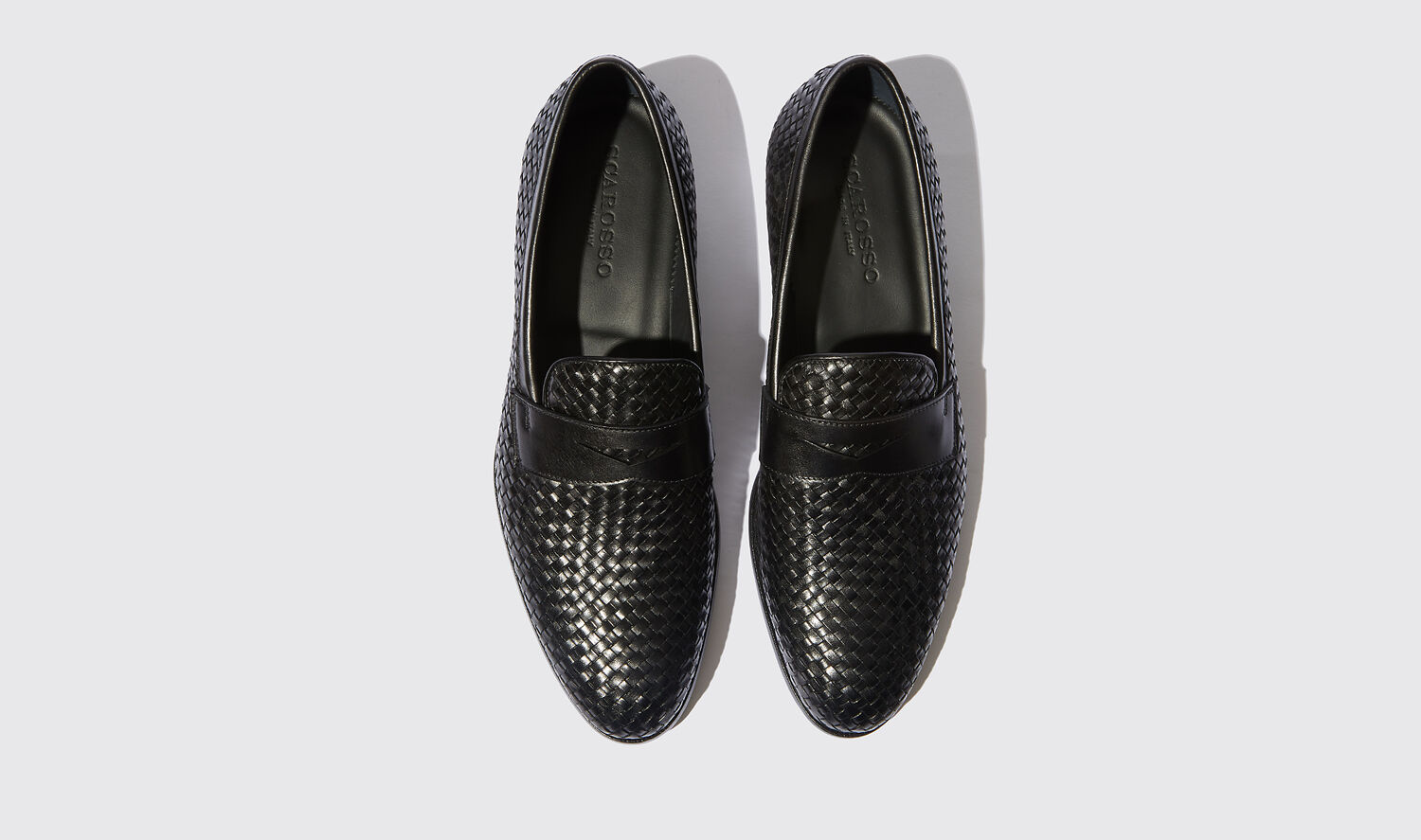 Shop Scarosso Andrea Nero - Man Loafers Black In Black - Calf
