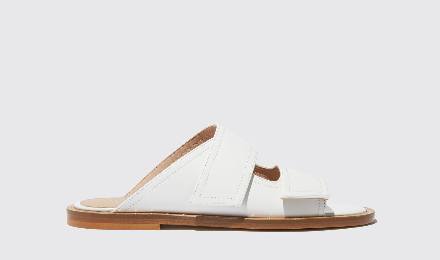Shop Scarosso Karen White - Woman Sandals White In White - Calf Leather