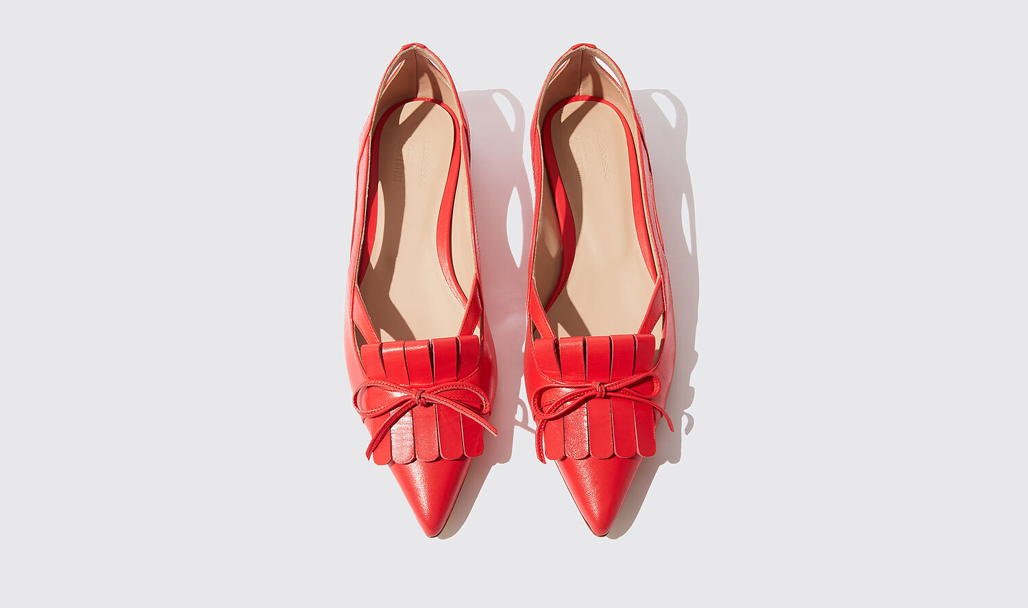 Shop Scarosso Beauty Rose - Woman Last Chance Red In Red - Calf