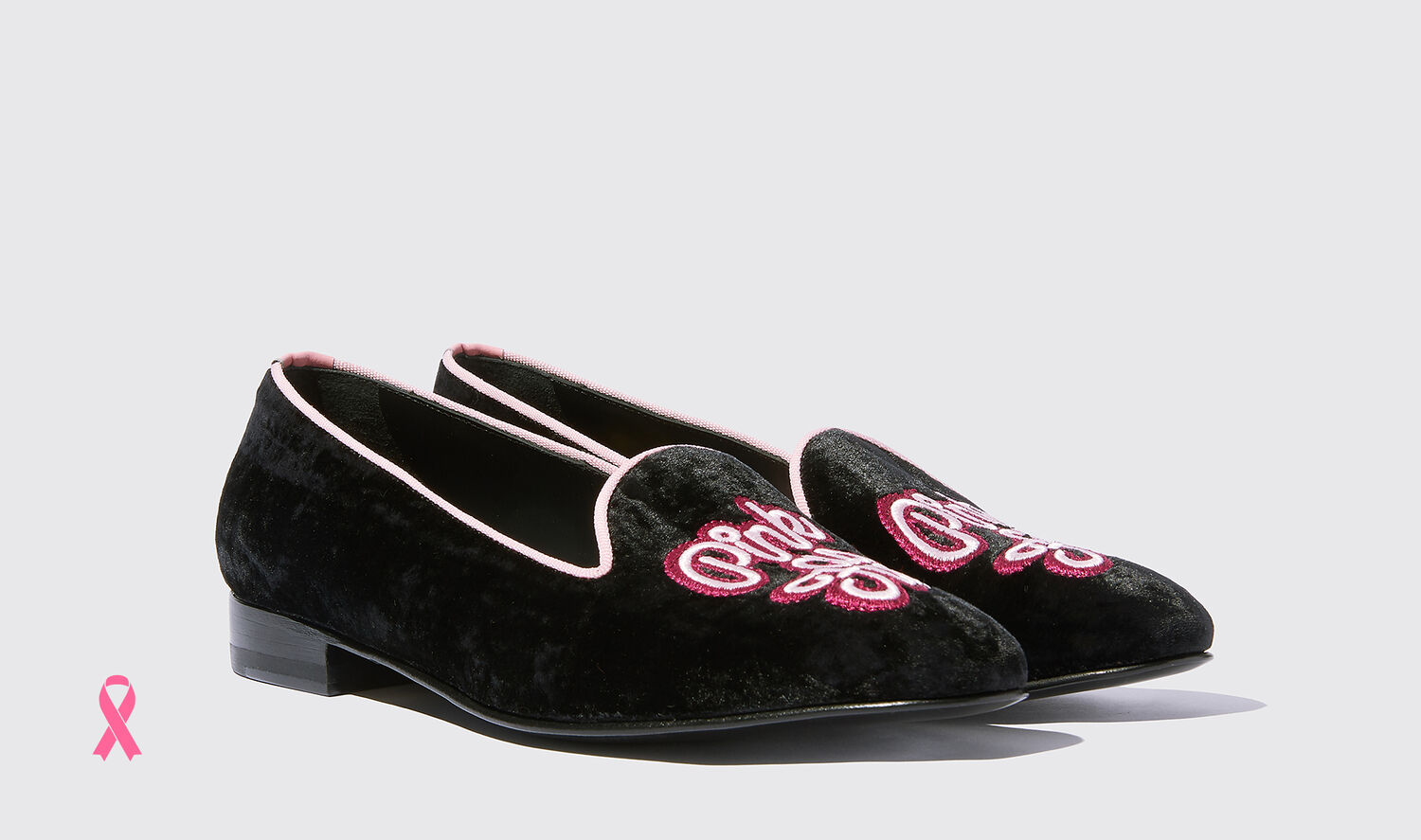 Shop Scarosso Lady Nolita Black Velvet - Woman Loafers & Flats Black In Black - Velvet