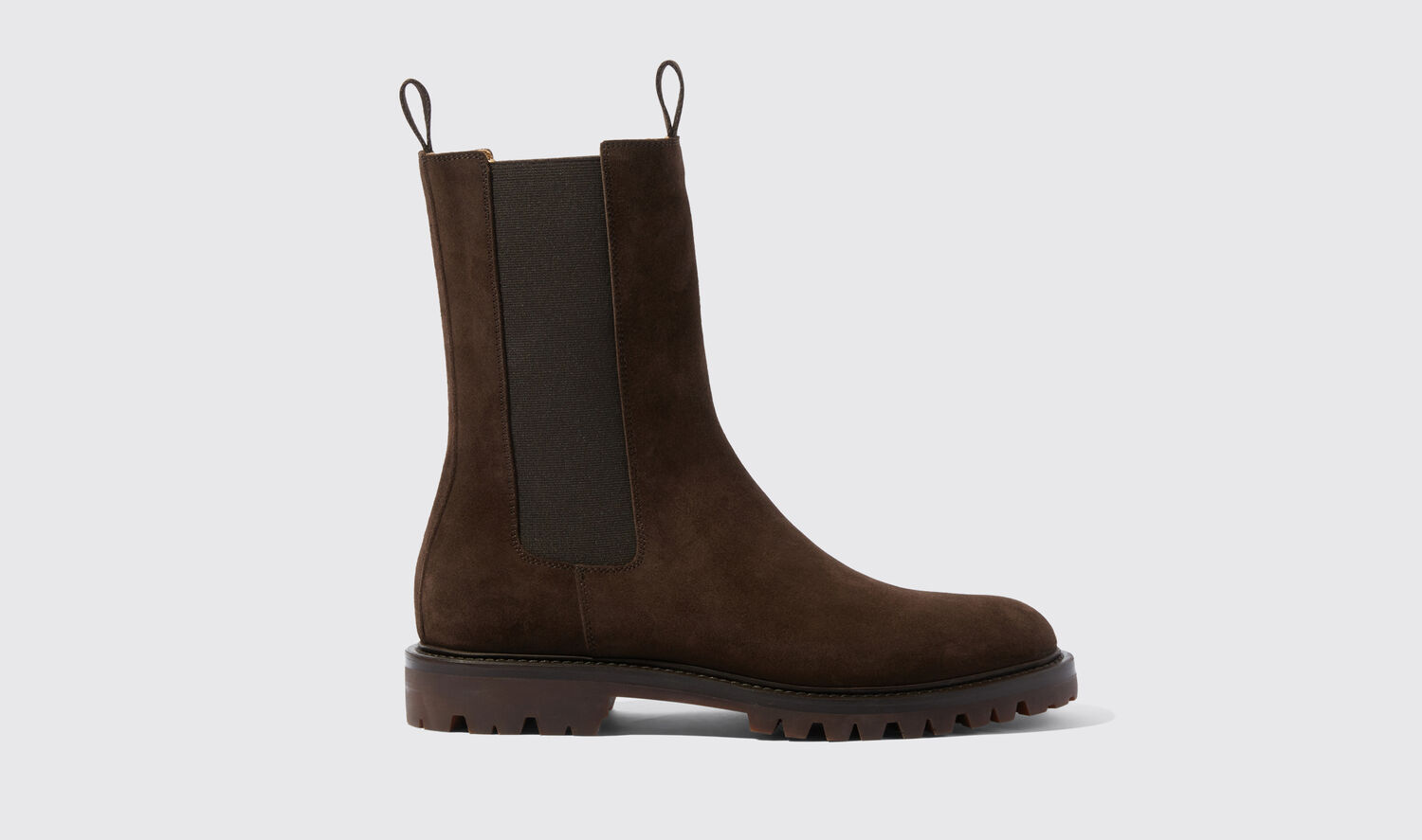 Scarosso Chelsea Boots Wooster Brown Suede Suede Leather In Brown - Suede