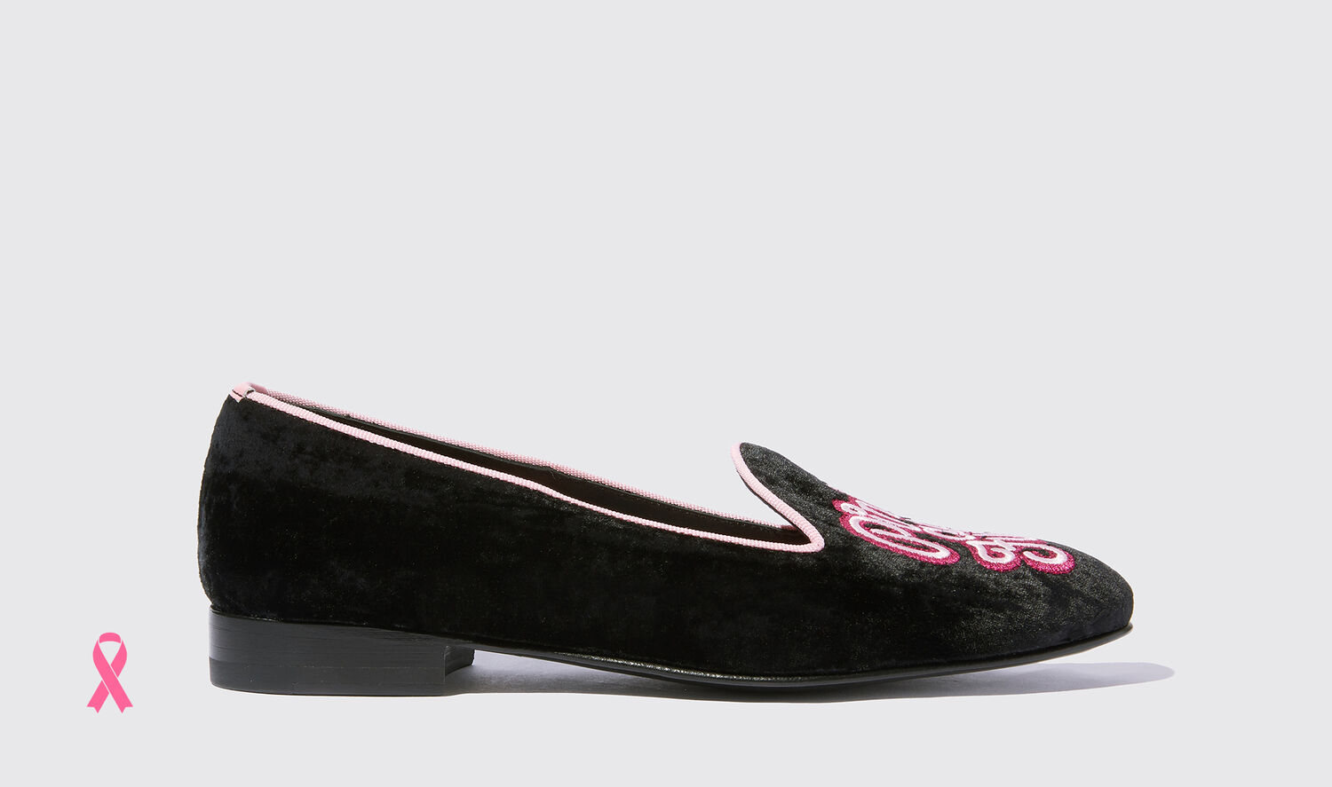 Shop Scarosso Lady Nolita Black Velvet - Woman Loafers & Flats Black In Black - Velvet