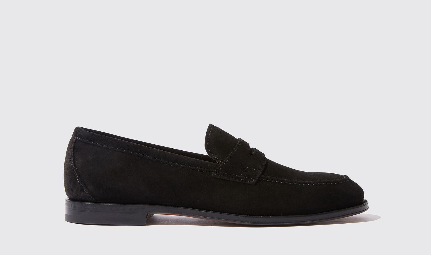 Scarosso Loafers Stefano Nero Scamosciato Suede Leather In Black - Suede