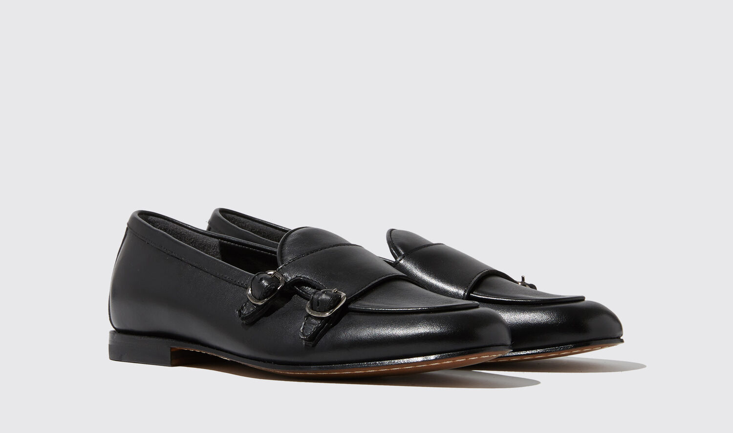 Shop Scarosso Virginia Nera - Woman Loafers Black In Black - Calf Leather