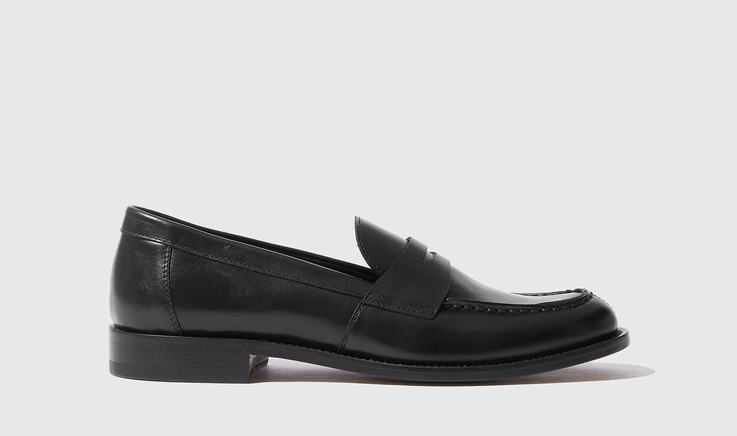 Shop Scarosso Harper Black - Woman Loafers Black In Black - Calf