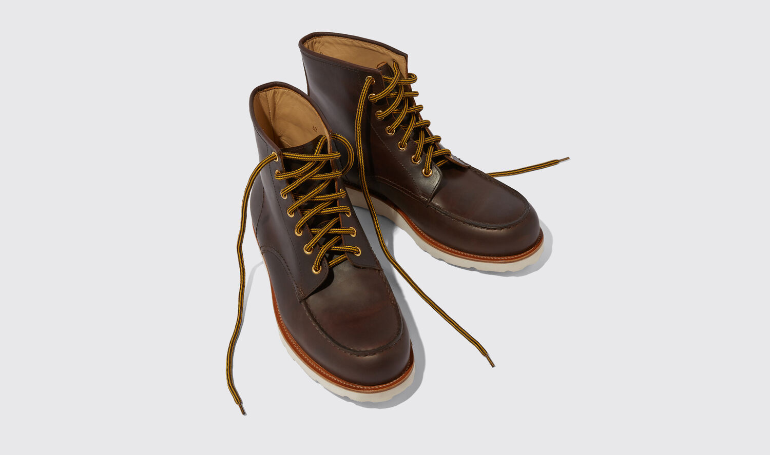 Shop Scarosso Jake Brown - Man Boots Brown In Brown - Calf