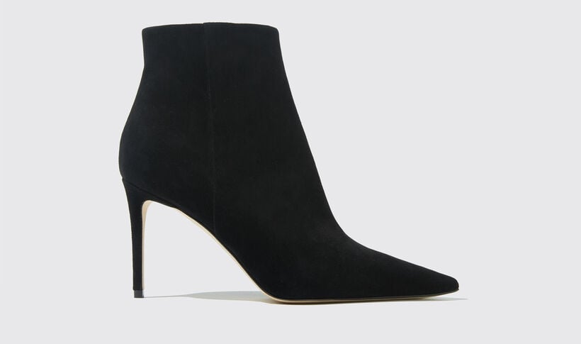 Anya Black Suede Boots for Women | Scarosso®