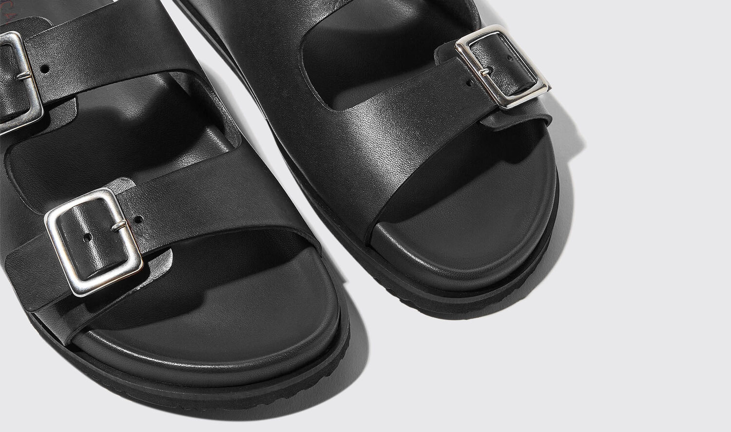 Shop Scarosso Lavina Nera - Woman Sandals Black In Black - Calf