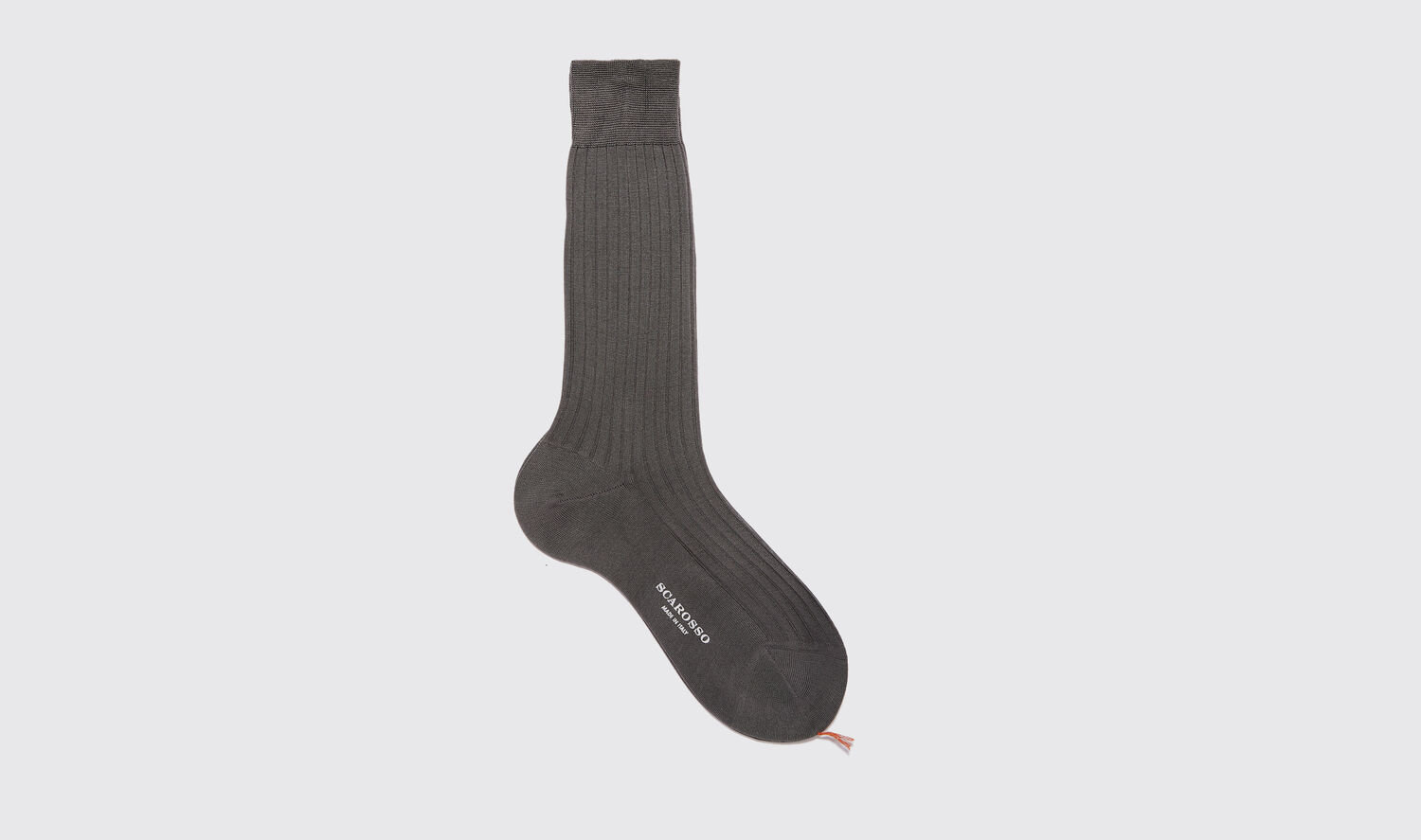 Scarosso Socks Grey Cotton Calf Socks Cotton In Grey - Cotton