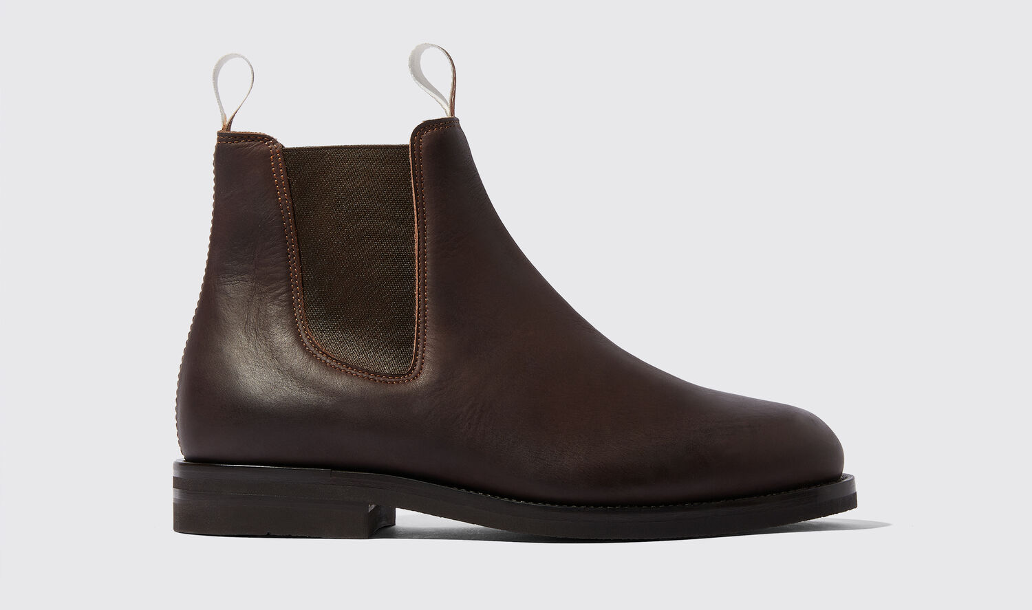 Scarosso William Iii Leather Chelsea Boots In Brown - Calf
