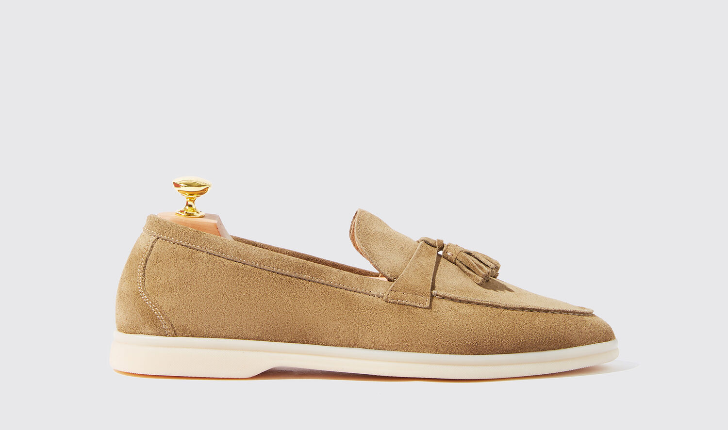Scarosso Loafers Leandro Beige Scamosciato Suede Leather In Beige - Suede