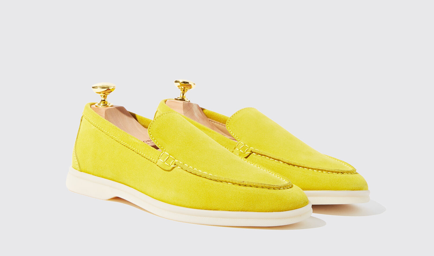 Shop Scarosso Ludovica Gialla Scamosciata - Woman Loafers Yellow In Yellow - Suede