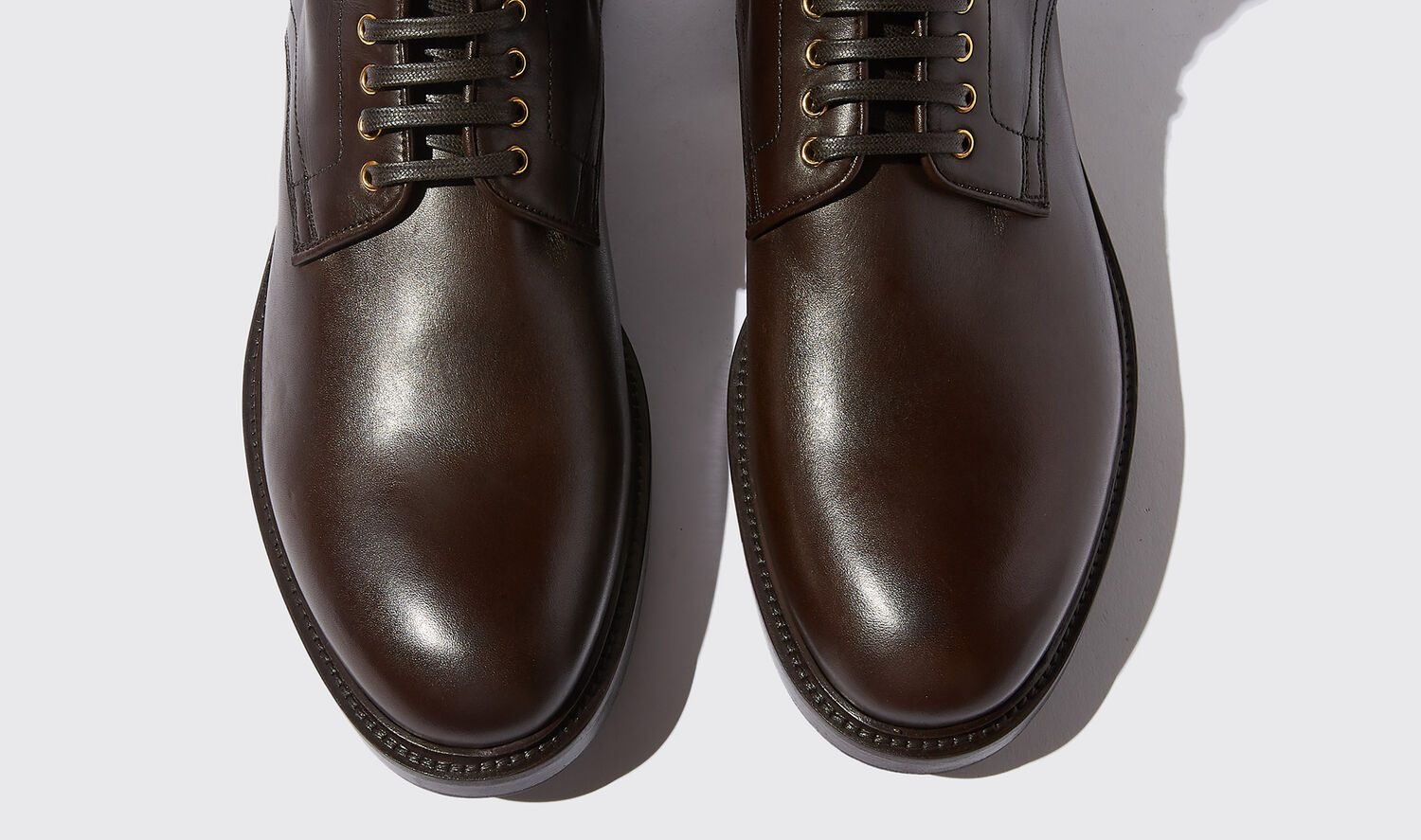 Shop Scarosso William Ii Brown - Man Last Chance Brown In Brown - Calf