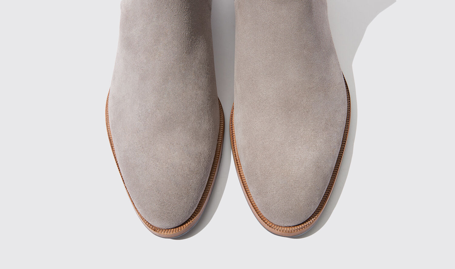 Shop Scarosso Giancarlo Taupe In Taupe Suede