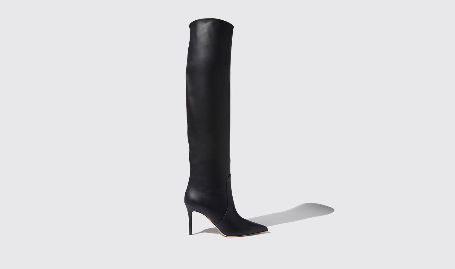 Scarosso Boots Carra Black Calf Leather In Black - Calf