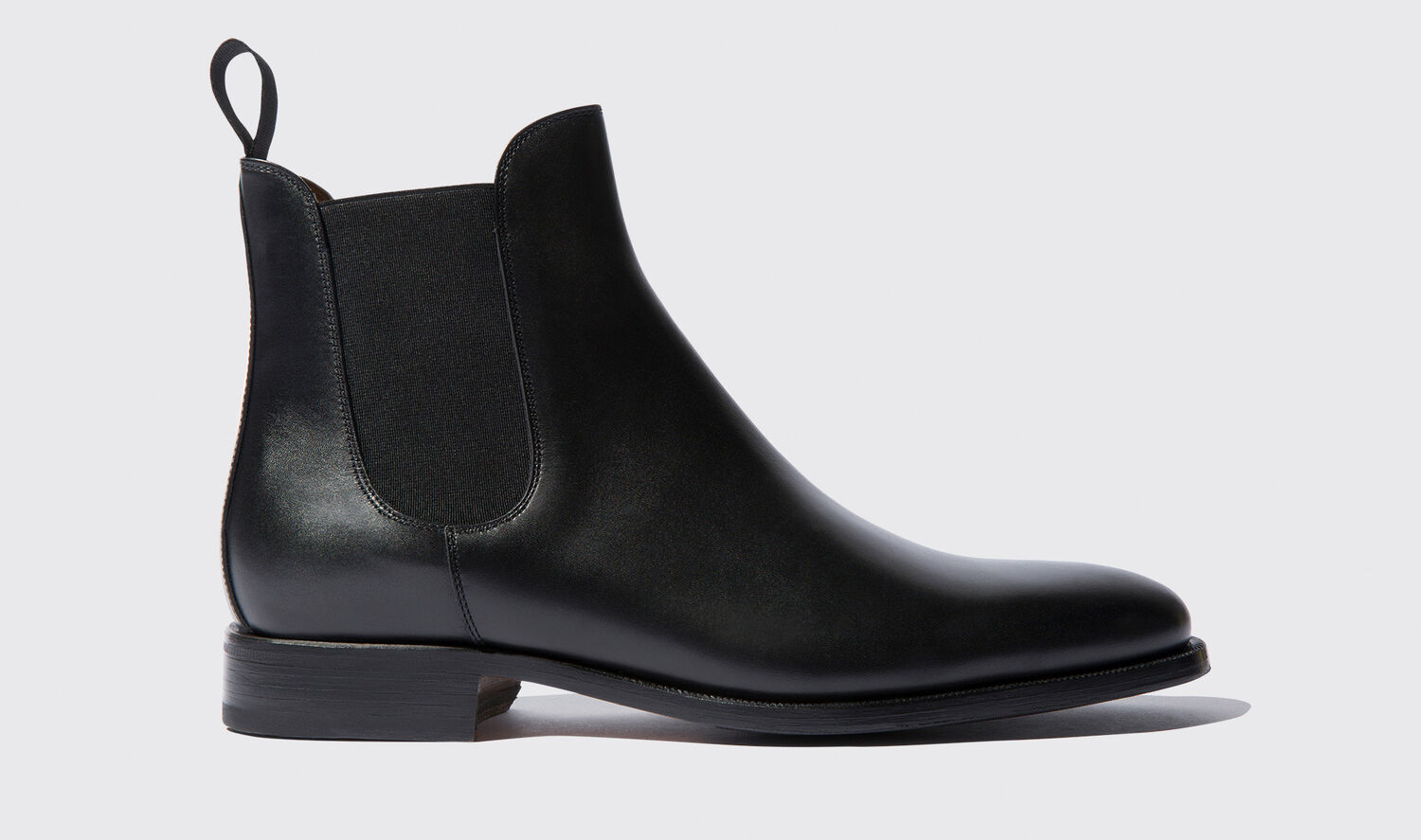 Scarosso Chelsea Boots Giancarlo Nero Calf Leather In Black Calf