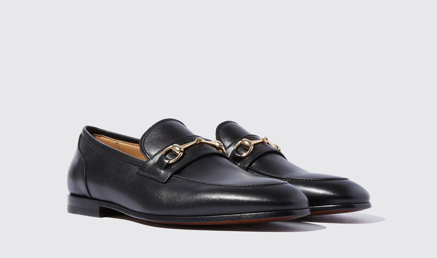 Shop Scarosso Alessandro Nero - Man Loafers Black In Black - Calf