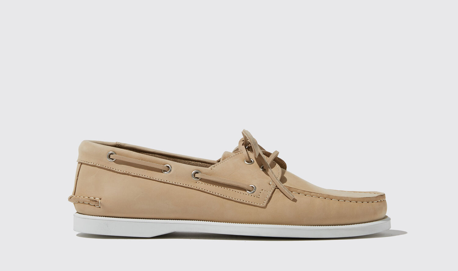 Shop Scarosso Orlando Beige Nubuck - Man Loafers & Flats Beige In Beige - Nubuck Leather