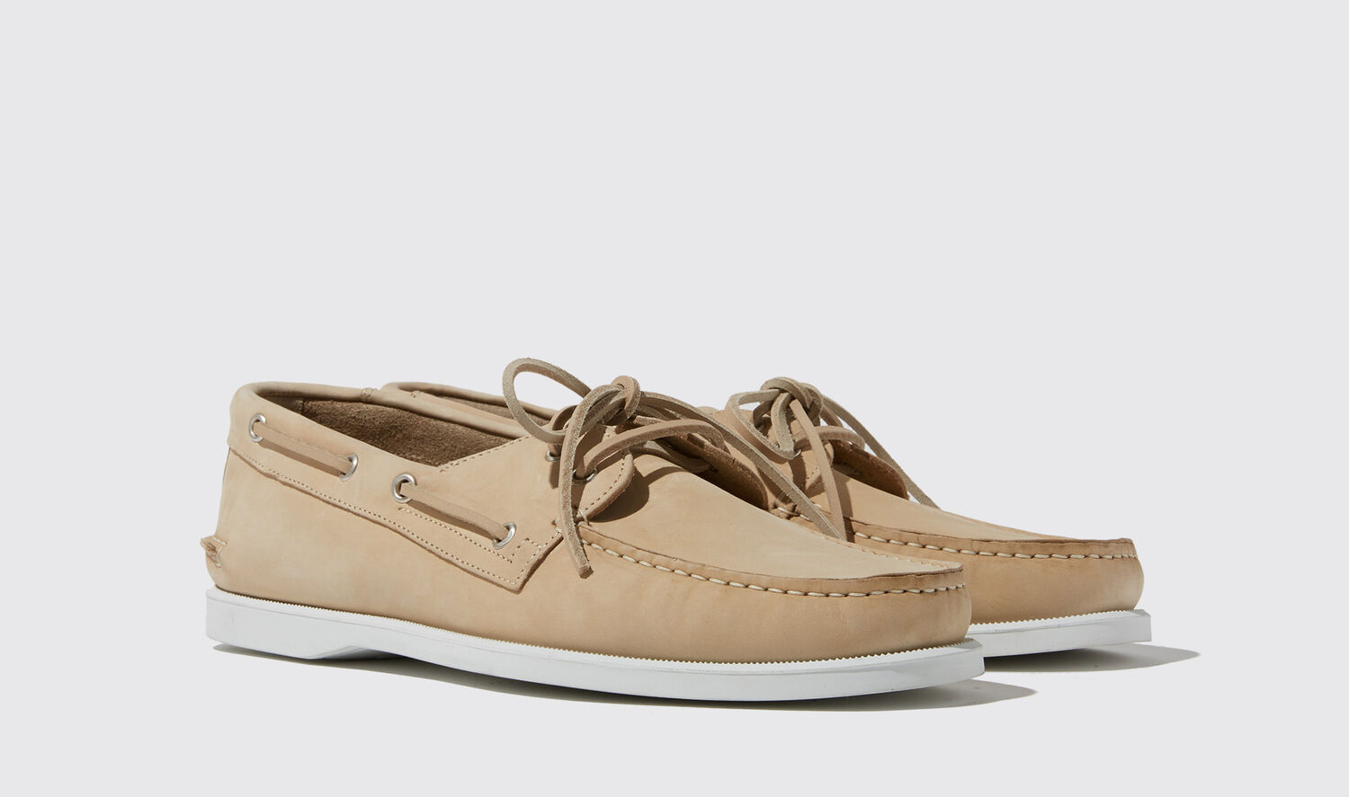 Shop Scarosso Orlando Beige Nubuck - Man Loafers & Flats Beige In Beige - Nubuck Leather