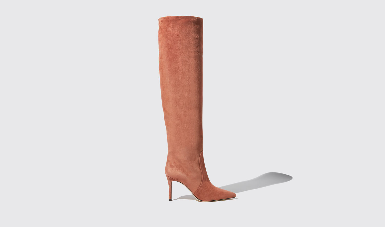 Scarosso Boots Carra Powder Suede Suede Leather In Pink - Suede