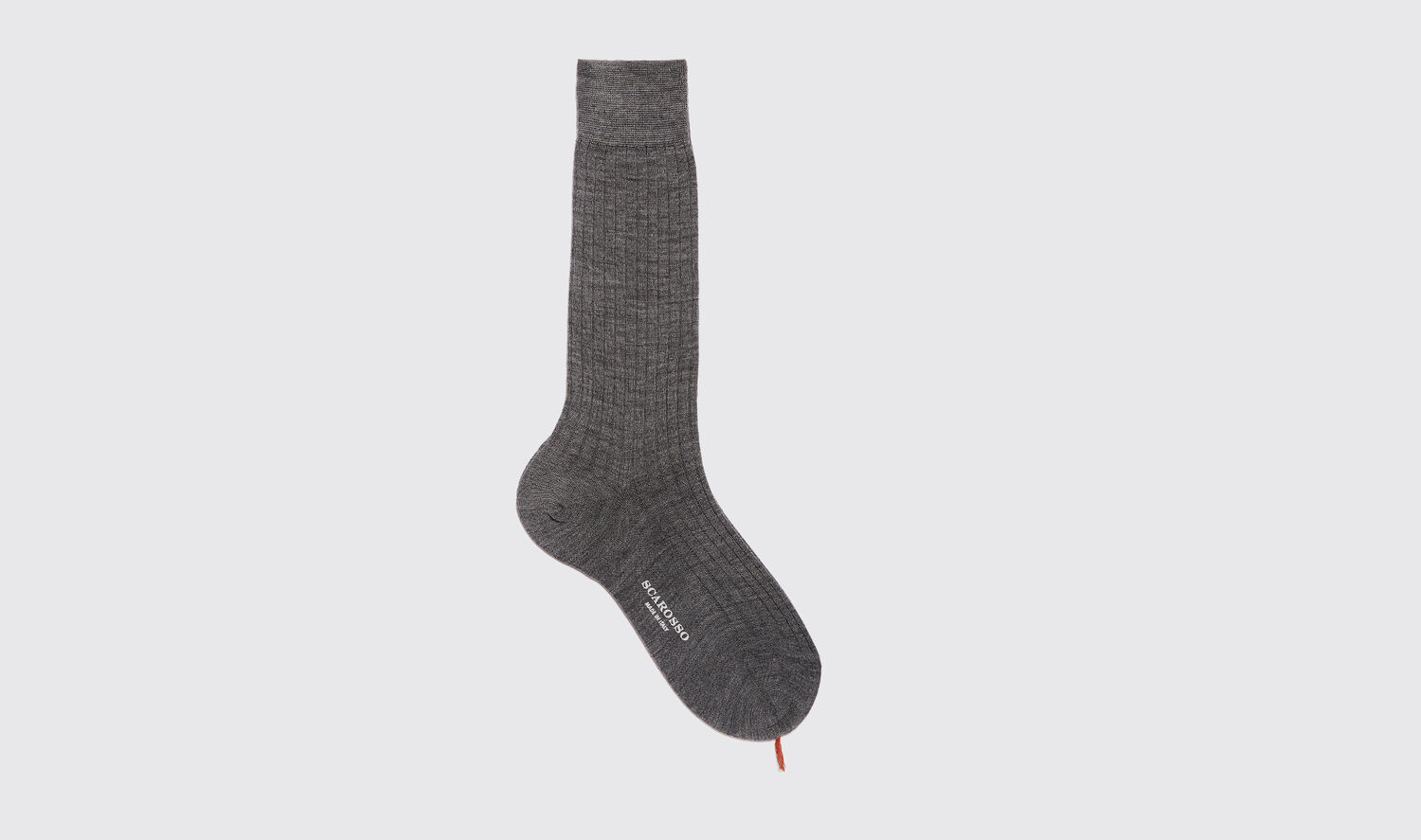 Scarosso Last Chance Grey Wool Calf Socks Merino Wool In Grey - Wool