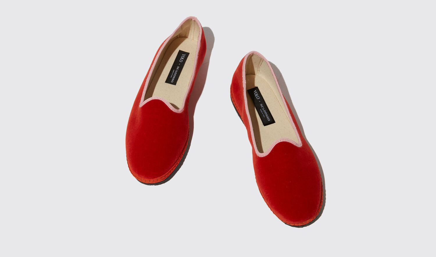 Shop Scarosso Sunset - Woman Slippers Red In Red - Velvet