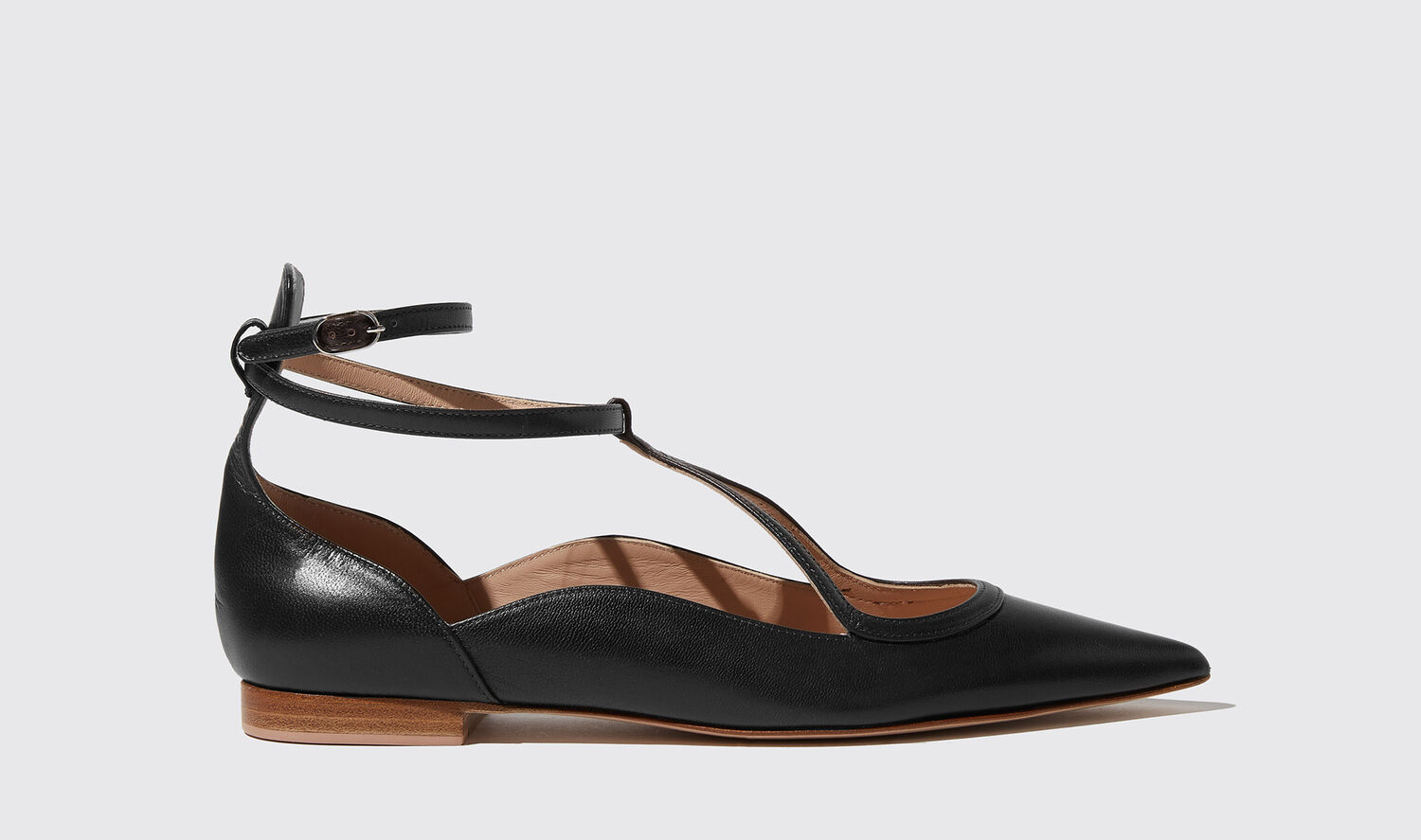 Shop Scarosso Gae Nera - Woman Loafers & Flats Black In Black - Calf