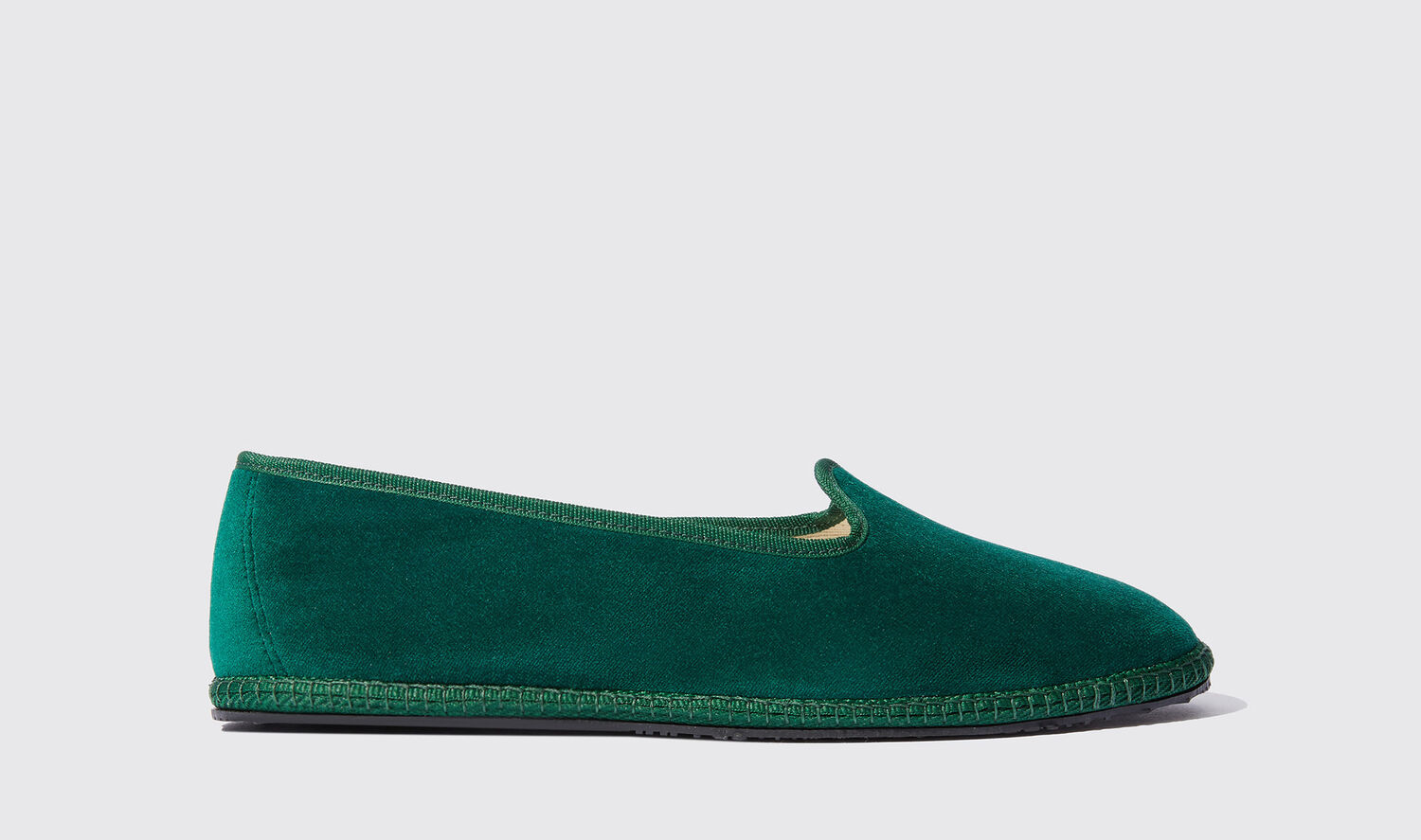 Scarosso Slippers Valentino Verde Velluto Velvet In Green - Velvet