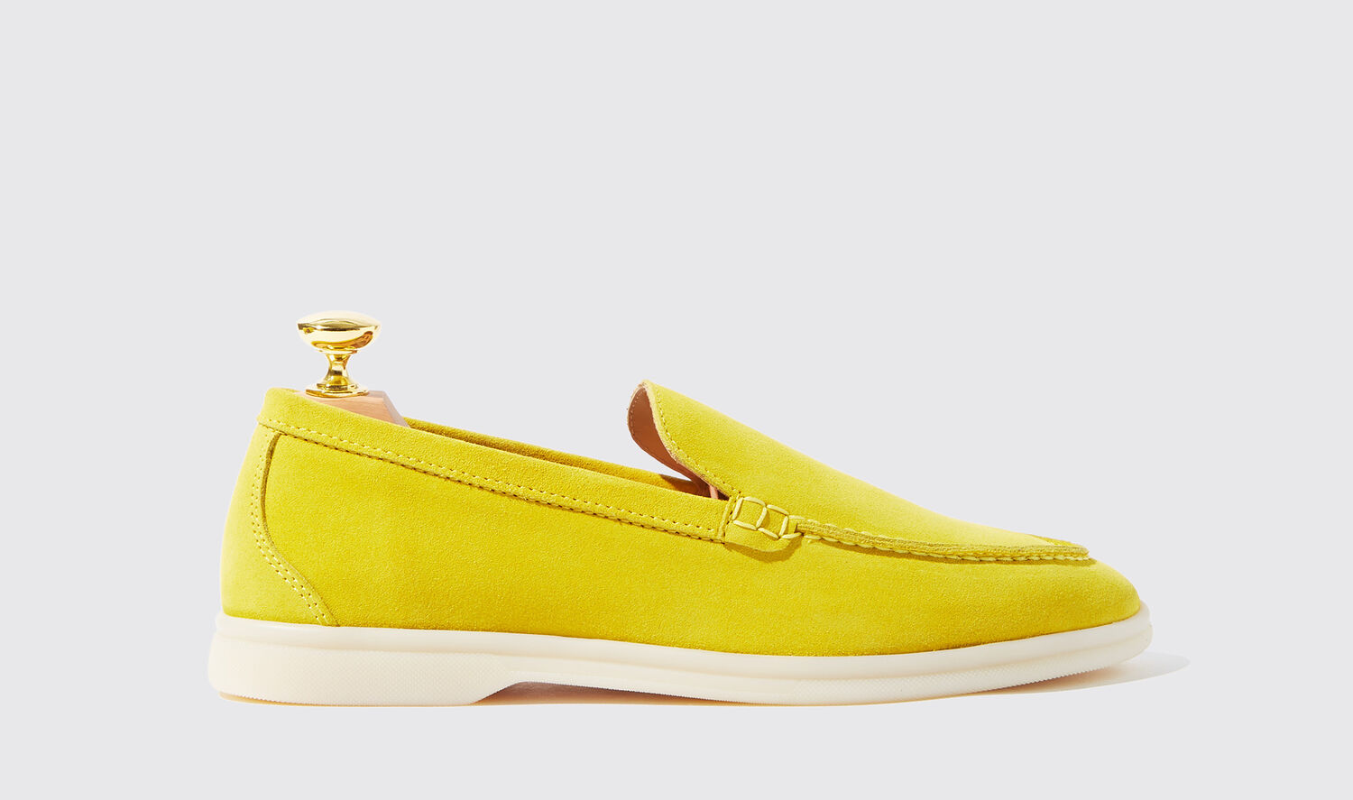 Scarosso Loafers Ludovica Gialla Scamosciata Suede Leather In Yellow - Suede