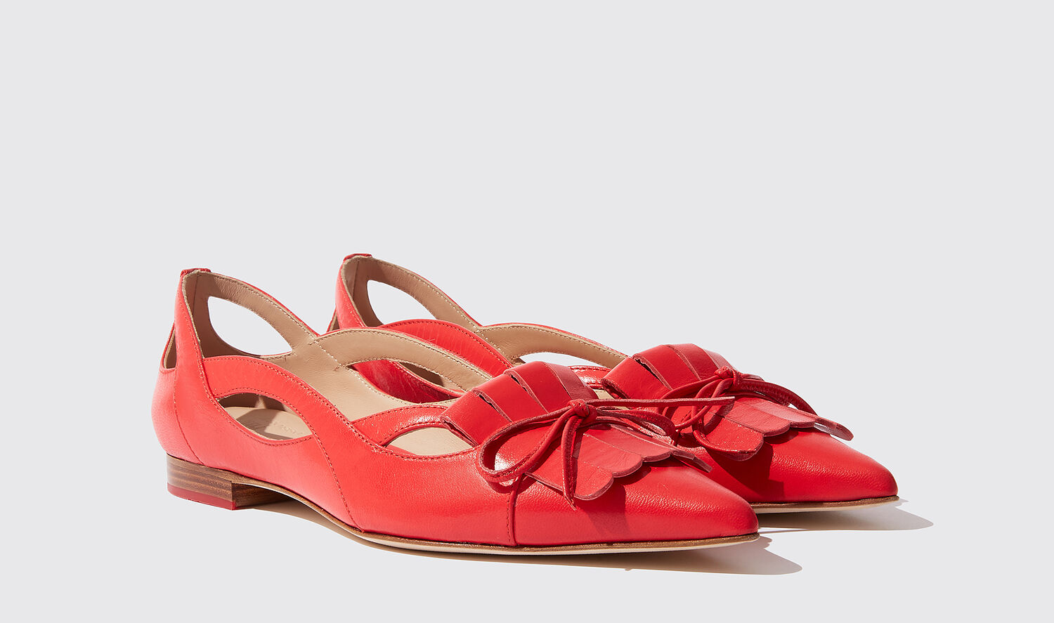 Shop Scarosso Beauty Rose - Woman Last Chance Red In Red - Calf