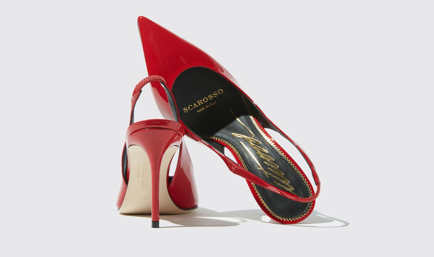 Shop Scarosso Sutton Red Patent - Woman High Heels Red In Red - Patent