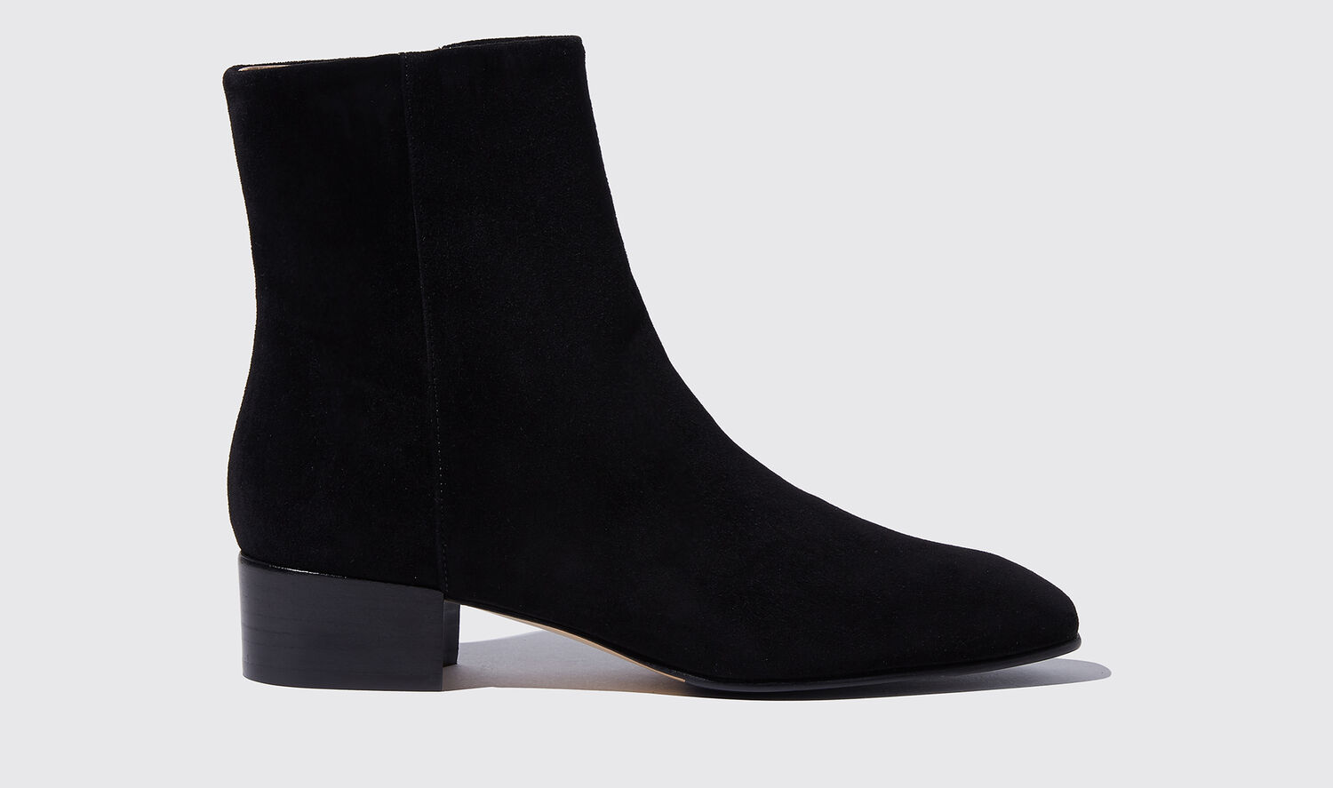 Shop Scarosso Ambra Nera Scamosciata - Woman Boots Black In Black - Suede
