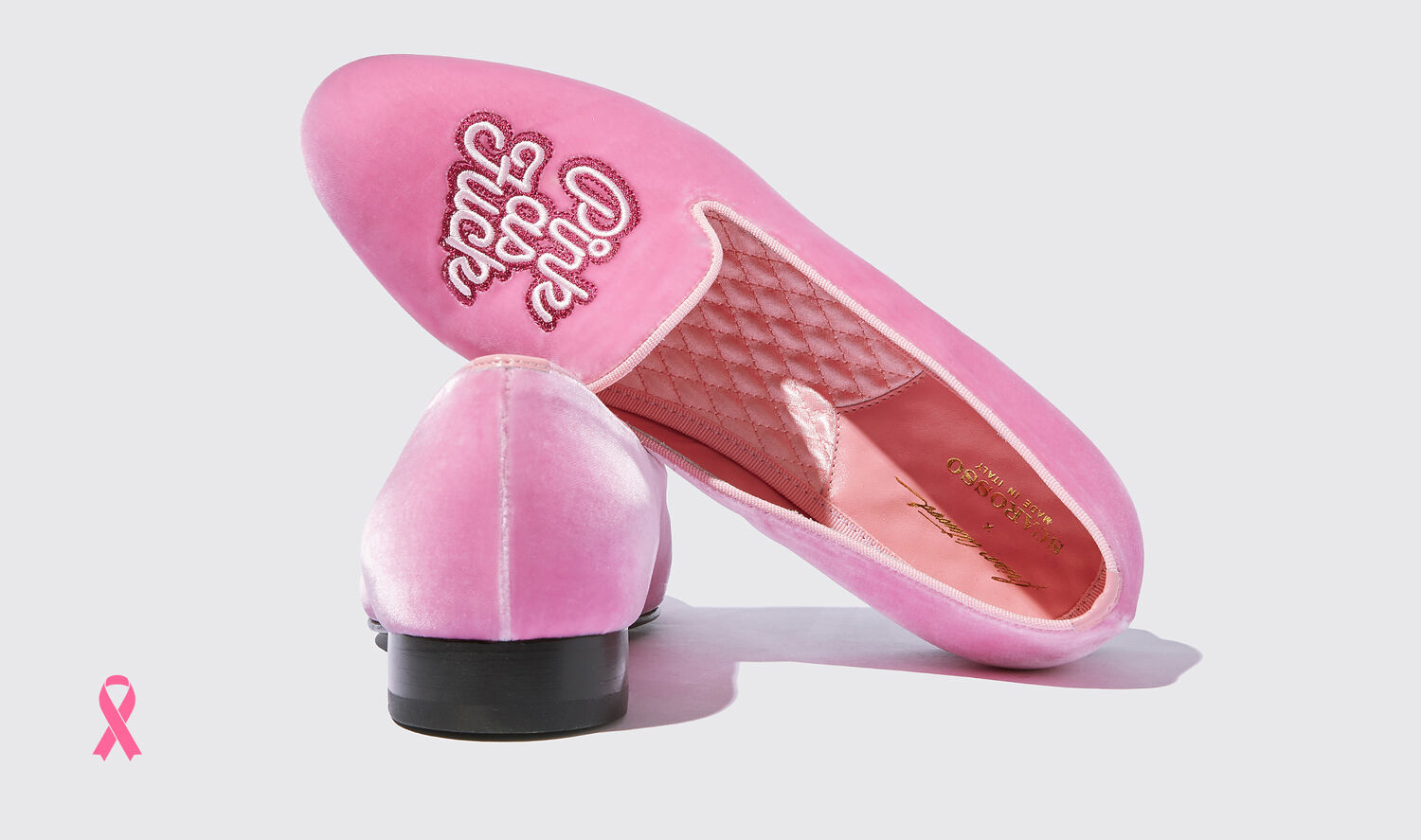Shop Scarosso Nolita Pink Velvet - Man Loafers & Flats Pink In Pink - Velvet
