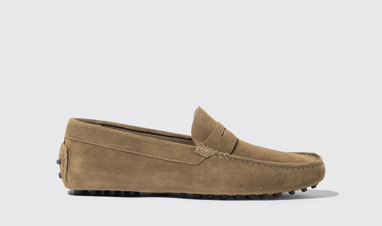 Scarosso Driving Shoes Michael Beige Suede Suede Leather In Beige - Suede